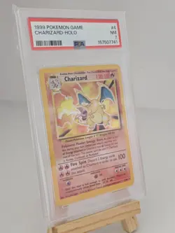 1999 Pokemon Base Set Charizard Holo #4/102 PSA 7 NM - Brand New PSA Slab - Image 3