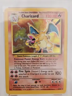 1999 Pokemon Base Set Charizard Holo #4/102 PSA 7 NM - Brand New PSA Slab - Image 5