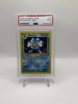 1999 Pokemon Base Set Unlimited Poliwrath Holo MINT PSA 9 💧 - Image 1