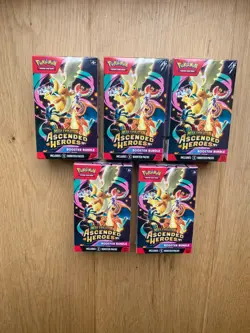5 x Pokemon TCG Ascended Heroes Booster Bundles IN HAND (Brand New & Sealed) - Image 1