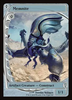 MTG Memnite - Foil, Mystery Booster 2, Lightly Played, English - Image 1