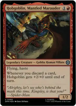 Hobgoblin, Mantled Marauder (Foil) - 0080 - Marvel's Spider-Man - MTG Ships Now - Image 1