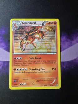 Pokemon TCG Charizard Legendary Treasures Holo Rare Card 19/113 - Image 1