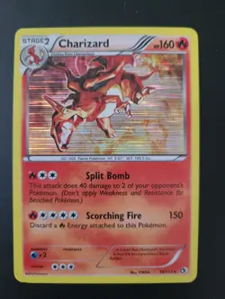 Pokemon TCG Charizard Legendary Treasures Holo Rare Card 19/113 - Image 1