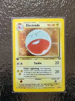 Pokemon TCG Electrode Jungle Holo Rare Card 2/64 1st Edition Near Mint WOTC - Image 1