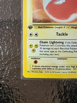 Pokemon TCG Electrode Jungle Holo Rare Card 2/64 1st Edition Near Mint WOTC - Image 4