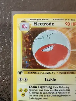 Pokemon TCG Electrode Jungle Holo Rare Card 2/64 1st Edition Near Mint WOTC - Image 5