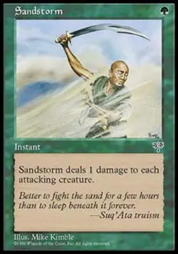 Sandstorm - Medium Play MTG Mirage - Image 1