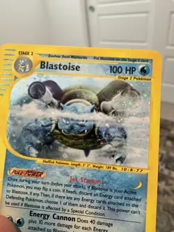 Nintendo Pokemon TCG Blastoise Expedition Base Set Holo Rare 4/165 2002 Eng 100 - Image 3
