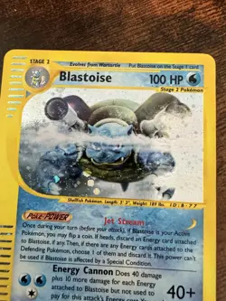 Nintendo Pokemon TCG Blastoise Expedition Base Set Holo Rare 4/165 2002 Eng 100 - Image 4