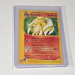 Pokemon Ninetales 57/165 Expedition Base Set Rare e-Reader Card 2002 Vintage - Image 1