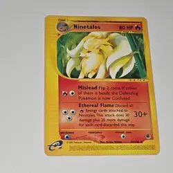 Pokemon Ninetales 57/165 Expedition Base Set Rare e-Reader Card 2002 Vintage - Image 3