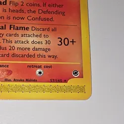 Pokemon Ninetales 57/165 Expedition Base Set Rare e-Reader Card 2002 Vintage - Image 5