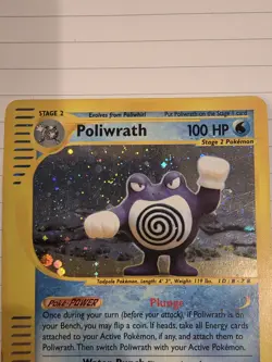 Pokemon TCG Poliwrath 24/165 Expedition Base Set Holo Rare 2002 Stage 2 100 HP - Image 2