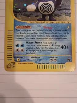 Pokemon TCG Poliwrath 24/165 Expedition Base Set Holo Rare 2002 Stage 2 100 HP - Image 3