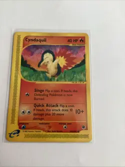 2002 Cyndaquil 104/165 Pokemon Expedition Base Set LP - Image 1