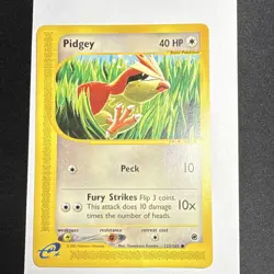 Pokemon TCG Pidgey 123/165 Expedition Base Set Regular Common 2002 English - Image 1