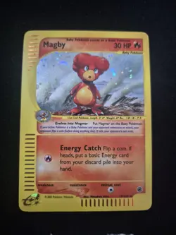 Magby Holo Rare 17/165 E-Series Expedition Base Set WOTC Vintage Pokemon - NM 🔥 - Image 1