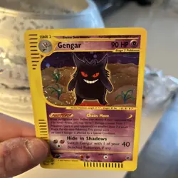 Pokemon Expedition Base Set Gengar Holo Rare 013/165 English 2002 WOTC EX/NM - Image 1