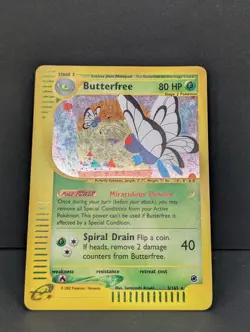 Butterfree 005/165 Expedition Base Set Holo Ultra Rare Pokemon TCG Nintendo MP+ - Image 3