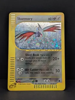 Skarmory 027/165 Expedition Base Set Holo Rare Pokemon TCG Nintendo MP - Image 3