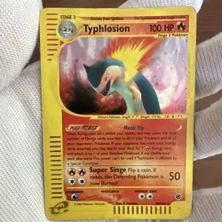 Pokemon TCG Typhlosion 028/165 Expedition Base Set Holo Rare 100HP Eng 2002 - Image 3