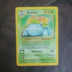 Wizards of the Coast Pokemon TCG Venusaur Base Set Holo Rare 15/102, English - Image 2