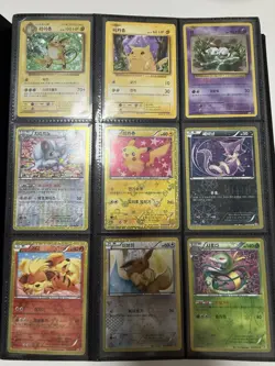 Korean pokemon Card lot binder collection XY SM BW CP EX SR Full Art Promo XY - Image 2