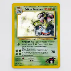 Pokemon Erika’s Venusaur #4 Gym Challenge Holo Rare Swirl Card NM/LP WotC 2000 - Image 3