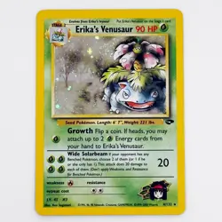 Pokemon Erika’s Venusaur #4 Gym Challenge Holo Rare Swirl Card NM/LP WotC 2000 - Image 5
