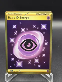 Pokemon TCG Basic Psychic Energy 207/165 Scarlet & Violet 151 Gold Hyper Rare NM - Image 1