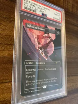 MTG✨LIGHTNING GREAVES Borderless/Ext Art✨SLD PSA 10 RARE Artifact 2023 LOW POP ! - Image 3