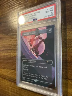 MTG✨LIGHTNING GREAVES Borderless/Ext Art✨SLD PSA 10 RARE Artifact 2023 LOW POP ! - Image 4
