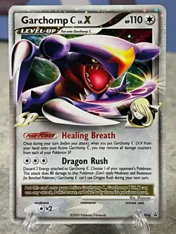 Pokemon TCG Garchomp C Lv.X DP46 Diamond and Pearl Promo Holo 110 HP ENG - Image 1
