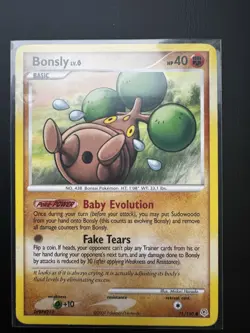 Nintendo Pokemon TCG Diamond & Pearl Bonsly 71/130 Uncommon Non-Holo 2007 40HP - Image 2