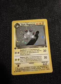 Pokemon TCG Dark Magneton 11/82 1st Edition Holo Rare Team Rocket 2000 WOTC - Image 2