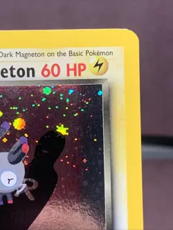 Pokemon TCG 1st Edition Dark Magneton 11/82 Team Rocket Holo VTG WOTC NM- Swirl - Image 3