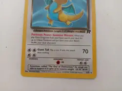 Pokemon Dark Dragonite Trading Card 22/82 Non-Holo Rare Team Rocket Set WOTC - Image 3