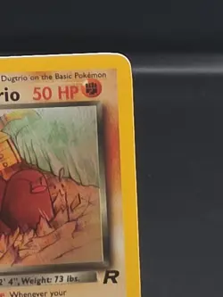 Swirl Dark Dugtrio 6/82 Team Rocket 1st Edition Holo LP Pokemon Card WOTC - Image 4