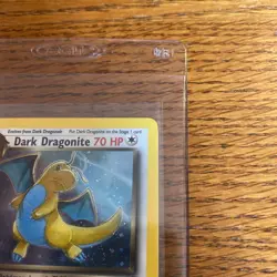 Pokemon TCG Dark Dragonite 5/82 Team Rocket Holo LP SWIRL - Image 2