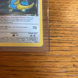 Pokemon TCG Dark Dragonite 5/82 Team Rocket Holo LP SWIRL - Image 5