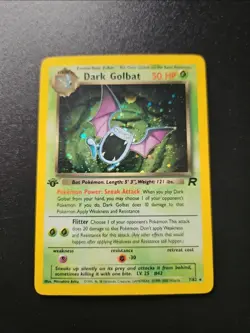 Dark Golbat 7/82 1st Edition Rare Holo Team Rocket PSA WOTC Vintage Pokemon - Image 1