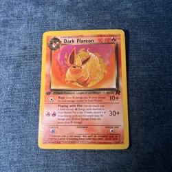 Pokemon Card - Dark Flareon Team Rocket 35/82 Uncommon 1st Edition Non Holo - Image 1