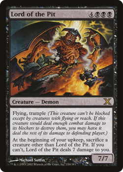 MTG Lord of the Pit 10E #154 Rare - Image 1