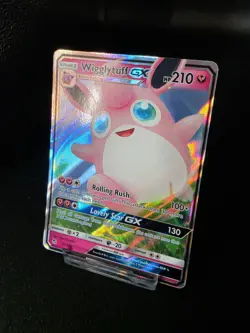 Pokemon TCG Wigglytuff GX Holo Ultra Rare Card Hidden Fates 42/68 Mint Condition - Image 2