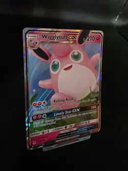 Pokemon TCG Wigglytuff GX Holo Ultra Rare Card Hidden Fates 42/68 Mint Condition - Image 3