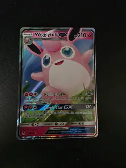 Pokemon TCG Wigglytuff GX Holo Ultra Rare Card Hidden Fates 42/68 Mint Condition - Image 4