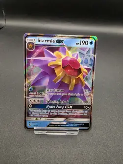 Pokemon TCG Starmie GX Hidden Fates 14/68 Holo Ultra Rare Mint Condition Card - Image 1