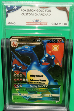 Pokemon Charizard GX SV49/SV94 Gold Metal Shiny Holo Rare Hidden Fates Card - Image 1