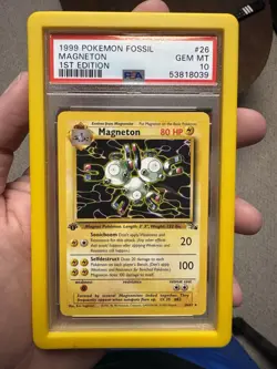 1st Edition Graded Vintage Pokemon PSA 10 Magneton #26 - Image 1
